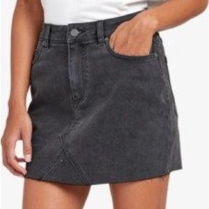 NWT RVCA Siena Black Denim Mini Skirt